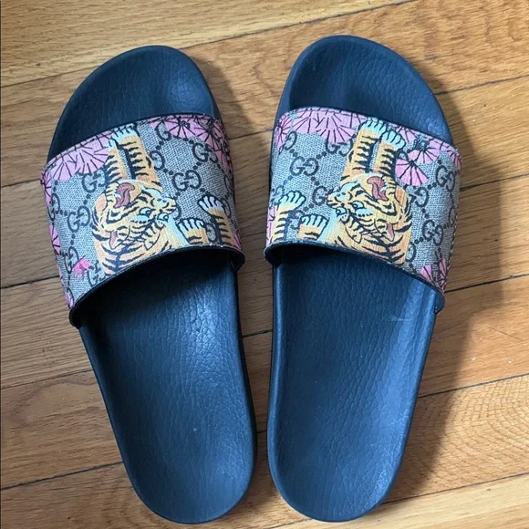 Gucci Bengal Tiger Sakura Slides - Picture 3 of 16